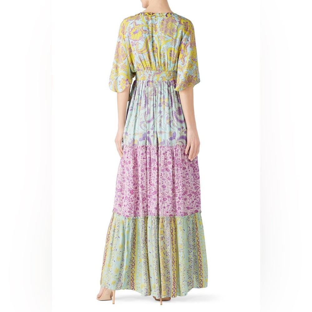 Hemant & Nandita Layla Multi Floral-Print Maxi Dress | Size L - Picture 6 of 9